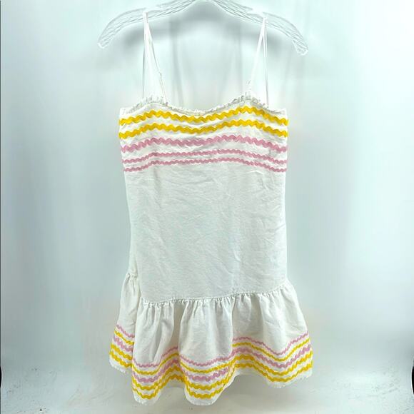Lisa Marie Fernandez Target Ric rac spaghetti strap drop waist dress sz M - Picture 1 of 6